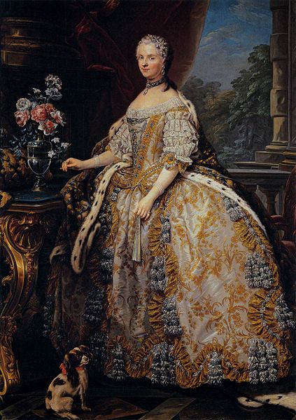 Marie Leszczynska Queen of France ca. 1748  by Charles Andre van Loo 1705-1765 Palazzo Pitti Firenze   